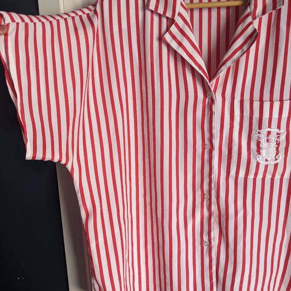 Vintage striped top with shoulder pads - Picture 3 of 8